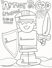 armor of god coloring pages