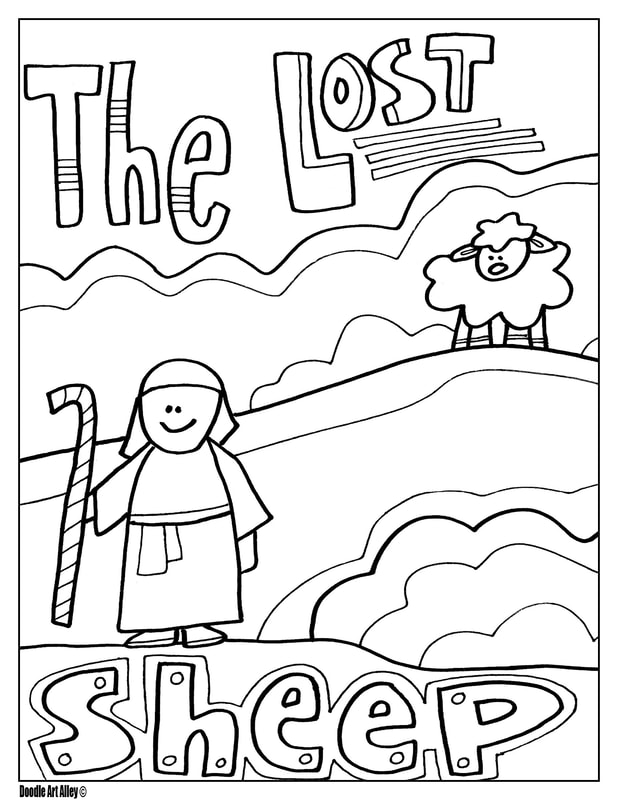 The Lost Sheep - Religious Doodles